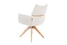 Armlehnstuhl MAROU - drehbar, Stoff, Beige