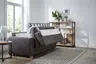Sofa Lakeville - 2-Sitzer inkl. Schlaffunktion, Stoff, Braun