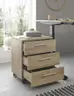 Rollcontainer - B ca. 40 cm, Artisan Eiche Nachbildung