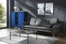 Sofa Tenero - 3-Sitzer inkl. Armlehne verstellbar, Leder, Anthrazit