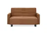  Faltsofa Easy - 2-Sitzer, ca. 140 cm inkl. Schlaffunktion/Topper/Armteil verstellbar, Stoff, Rot