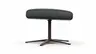 Hocker Noto Relax II - Leder, Schwarz