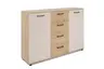Sideboard- B ca. 120 cm, Eiche Dekor, Beige