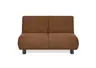 Faltsofa EBBY - 2-Sitzer ohne Armlehne, 140 cm inkl. Schlaffunktion/Relaxfunktion, Stoff, Rot