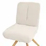 Stuhl Evania - Dreh und Relax-Funktion, niedriger Rücken, Stoff, Creme