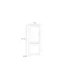 Vitrine FARES- Eiche Dekor, Glas