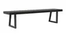 Holzbank Clifton - Breite ca. 180cm, Zerreiche massiv, smoked