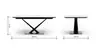 Esstisch Savona - LB ca. 200x100 cm, ausziehbar, Keramik, Weiß, Bootsform