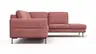 Ecksofa Enna - 3-Sitzer mit Ecke rechts, Stoff, Koralle