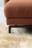 Ecksofa Enna - Longchair Links mit 1,75-Sitzer, inkl. motorischer Relaxfunktion, Stoff, Terracotta