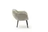 Sessel Sevano - Leder, Offwhite