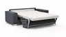 Sofa Nuoro - 2,5-Sitzer inkl. Schlaffunktion, Armlehne breit, Stoff, Eisblau