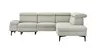 Ecksofa Felipa - 2,5-Sitzer mit Ecke rechts inkl. Armlehne verstellbar und Rückenlehne/Sitztiefe verstellbar (motorisch), Stoff, Natur