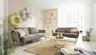 Sofa CARLLOTA - 3-Sitzer, Stoff, Silbergrau