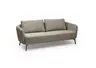 Sofa CARLLOTA - 3-Sitzer, Stoff, Silbergrau