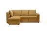 Ecksofa PRO FLEXX - Ecke links, 2-Sitzer inkl. Schlaffunktion und Bettkasten, Stoff, Senfgelb