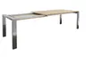 Esstisch 3400 - LB ca. 180x100 cm, ausziehbar, Asteiche massiv, 4-Fuss, Edelstahl