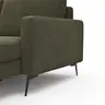 Wohnlandschaft Enna - Ecke links, 2,5-Sitzer, Longchair rechts, Stoff,  Olive