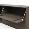 Mediaboard Saratoga - Buche massiv, silbergrau geölt