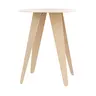 Beistelltisch Signe - BHT ca. 40x50x40 cm, Lack, Beige