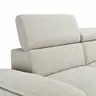 Sofa Felipa - 3-Sitzer inkl. Relaxfunktion (motorisch) und Kopfteil verstellbar, Stoff, Natur