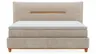 Boxspringbett Alpin - Liegefläche ca. 180x200 cm, Stoff, Graubeige