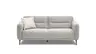 Sofa - 2-Sitzer, Stoff, Hellgrau