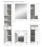 Hängeschrank - B ca. 37 cm, Weiß, Weiß Hochglanz
