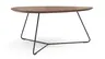 Couchtisch Fano - LBH ca. 96x86x38 cm, Nussbaum, Furnier