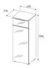 Büroschrank - B ca. 40 cm, Weiß