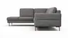 Ecksofa  Enna - Ecke links, 3-Sitzer, Sitzvorzug (motorisch), Stoff, Graphit