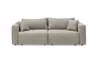 Megasofa Juless - Schlaffunktion mit Bettkasten, Cord, Taupe