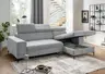 Ecksofa - Longchair links mit 2-Sitzer, Sitzvorzug motorisch, Stoff, Mint