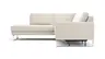Ecksofa Anna - Ecke links mit 2,5-Sitzer inkl. Relaxfunktion (motorisch), Stoff, Beige