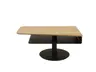 Couchtisch - höhenverstellbar, LBH. ca. 100x60x46-64  cm, Wildeiche furniert