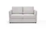 Sofa PRO FLEXX - 2-Sitzer inkl. Schlaffunktion, Stoff, Weiß