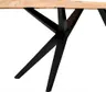 Esstisch - LB ca. 240x100 cm, Mango massiv, Schwarz