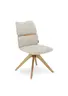 Stuhl MAROU - drehbar, Stoff, Beige