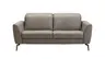 Sofa Tulsa KV - 2,5-Sitzer, inkl. Kopfteilverstellung, Leder, Graubeige