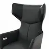 Sessel Noto Relax II - Rückenlehne und Fußteil verstellbar (motorisch), Leder, Schwarz