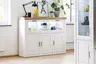 Highboard - mit Beleuchtung, Pinie Nachbildung