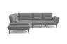 Ecksofa PAYTON - Ecke links, 2,5-Sitzer, Stoff, Grau