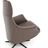 Relaxsessel Girona - Relaxfunktion (motorisch), Leder, Braun