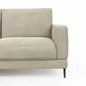 Ecksofa Janne - Ecke links, 2-Sitzer, Feincord, Sand