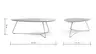 Couchtisch Fano - LBH ca. 121x75x38 cm, Fenix, Olivgrün