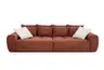 Megasofa JANNI - 3-Sitzer, Stoff, Rost