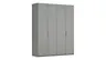 Drehtürenschrank Viana - B. ca. 200 cm, Lack, Steingrau