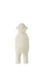 Deko-Figur - Holz, HBT ca. 30x12x12 cm, Cremeweiß