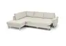 Ecksofa COOL - Ecke links mit 2,5-Sitzer, Querschläfer, Stoff, Natur