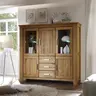 Highboard - mit Beleuchtung, Wildeiche teilmassiv